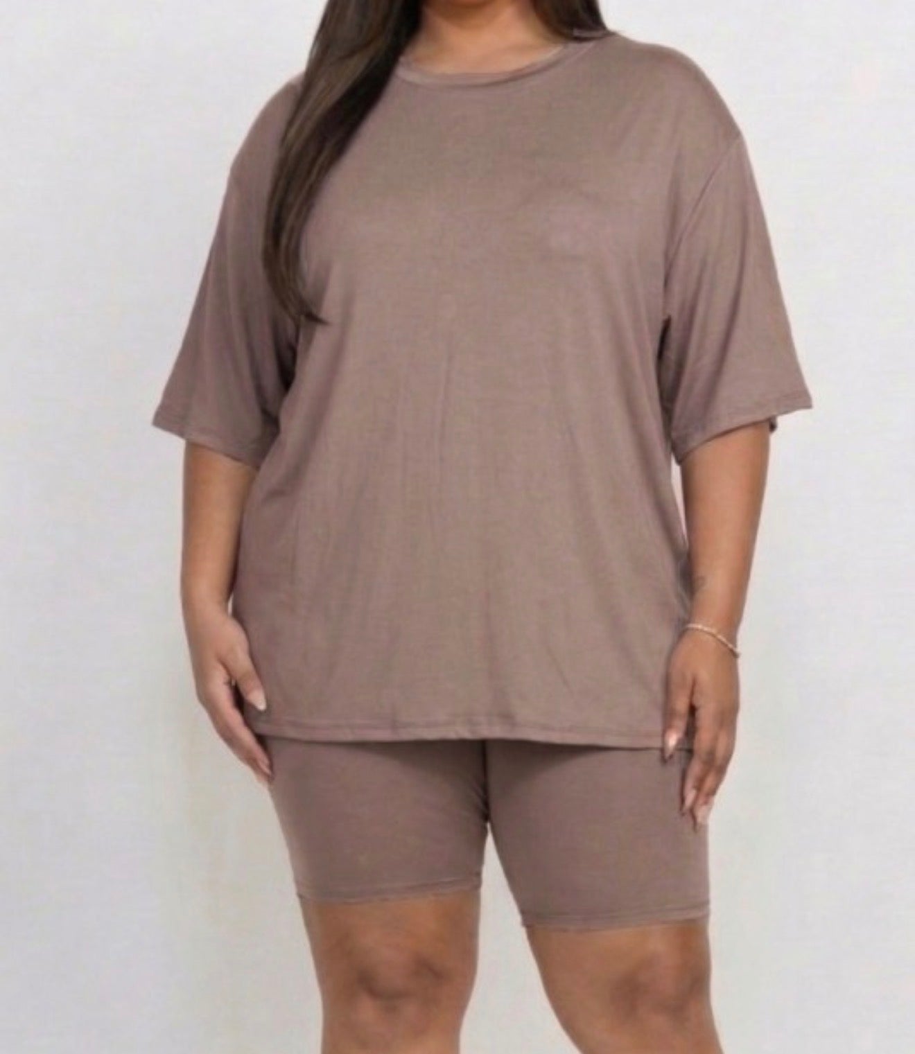 T shirt biker short set