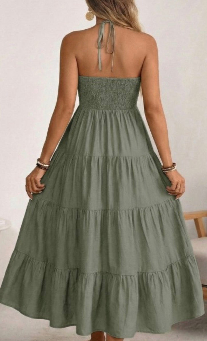 Halter maxi dress