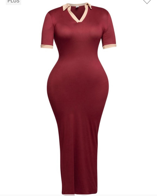 Plus size maxi dress