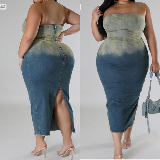 Denim dress