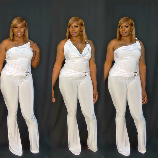 All white jumpsuit
