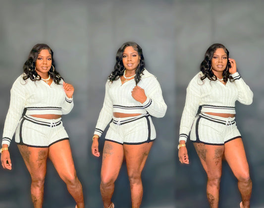 Knitted long sleeve sets