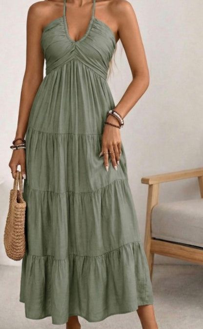 Halter maxi dress