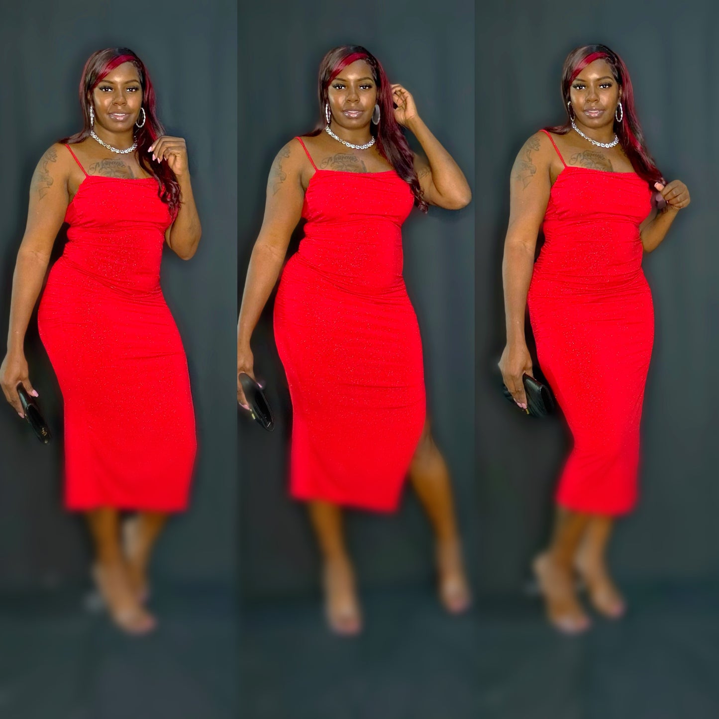 Searching body on dress